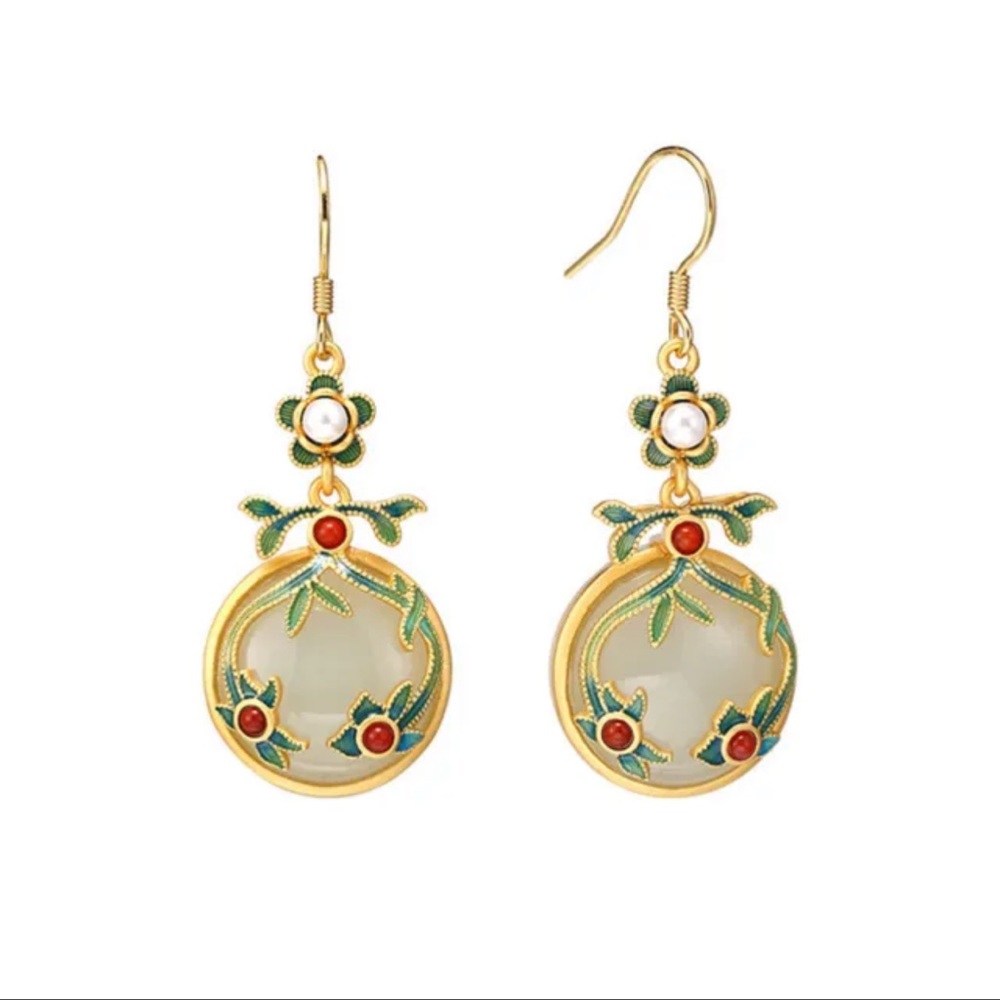 Hanfu Craft Ancient Style Palace Earrings Female